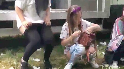 Voyeur's Paradise - girls peeing during a Spanish festival | watch  HD spy camera sex video for free